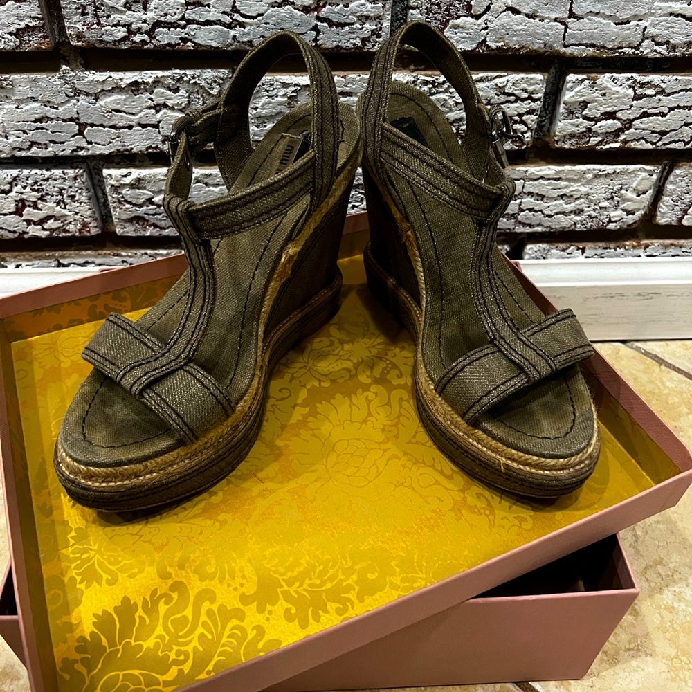 Miu Miu Calzature Donna Denim Washed. Colour Militare